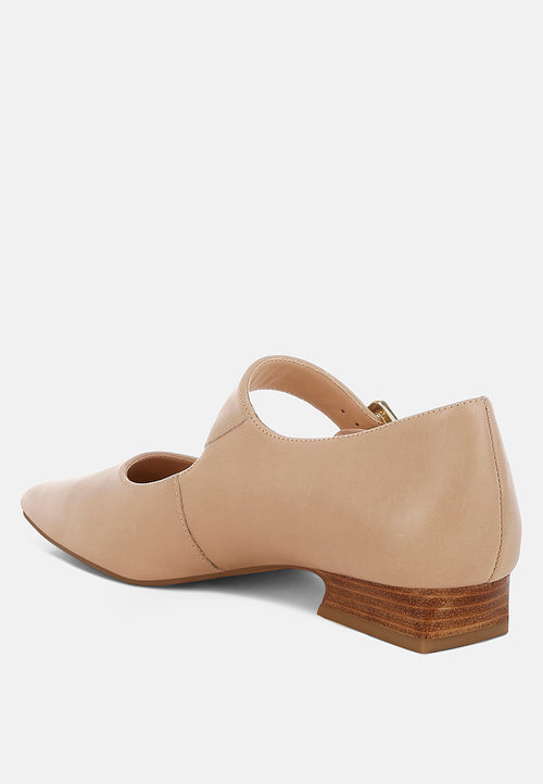 Vernis Genuine Leather Mary Jane Sandals main image 0
