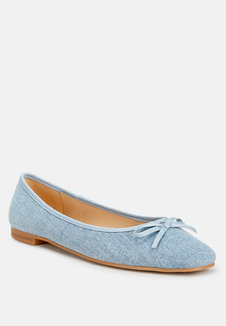 vigilante bow detail denim ballerinas#color_blue