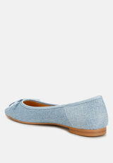 vigilante bow detail denim ballerinas#color_blue