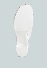 Benji Recycled Leather Clogs In White#color_white