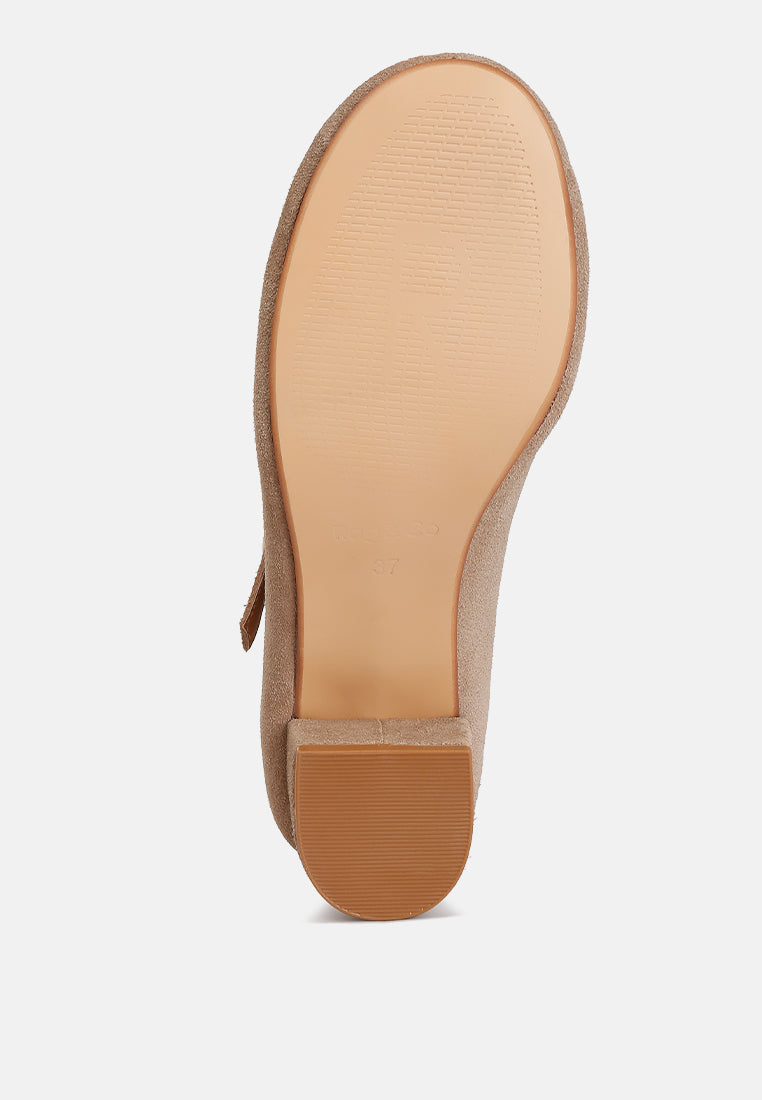 DALLIN Suede Block Heel Mary Janes in Sand#color_sand