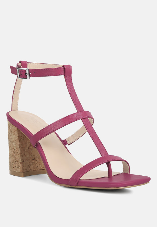 MIRABELLA Open Square Toe Block Heel Sandals#color_fuchsia
