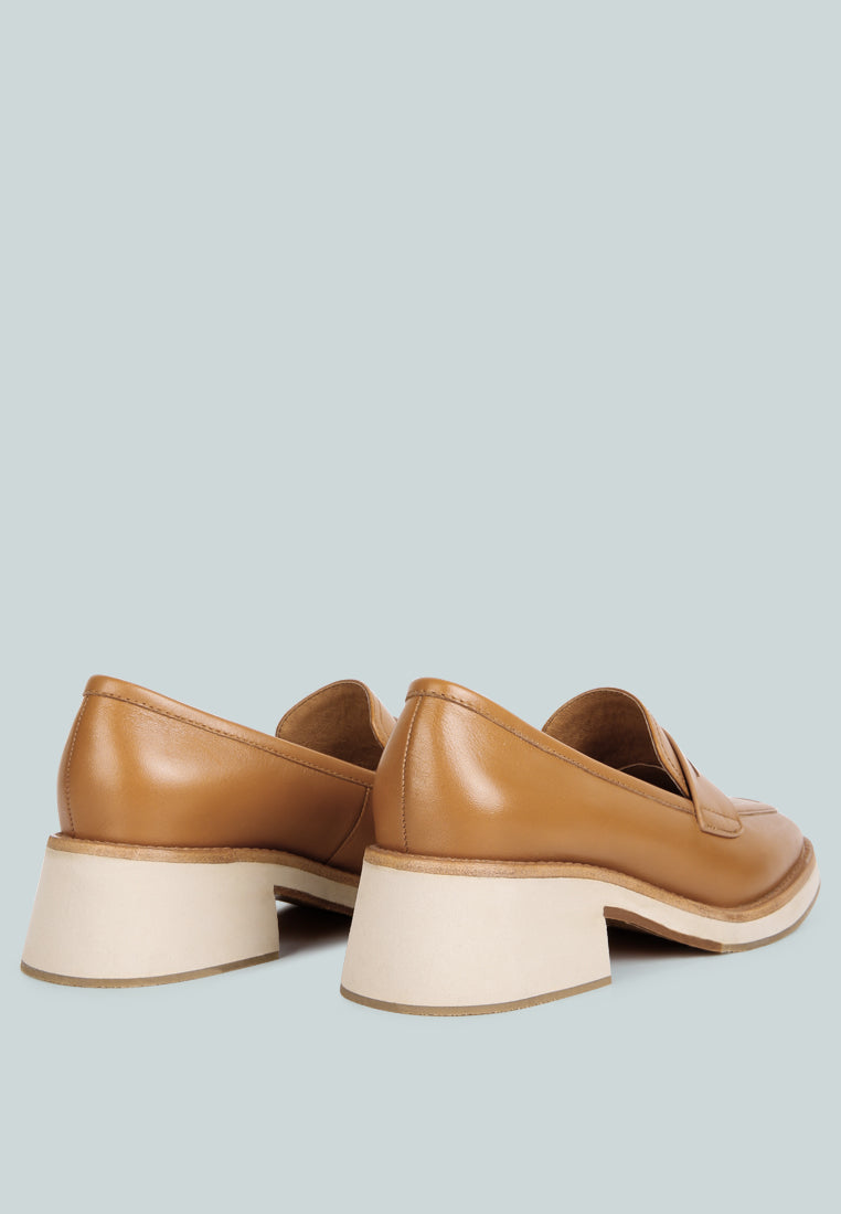 MOORE lead lady loafers#color_tan