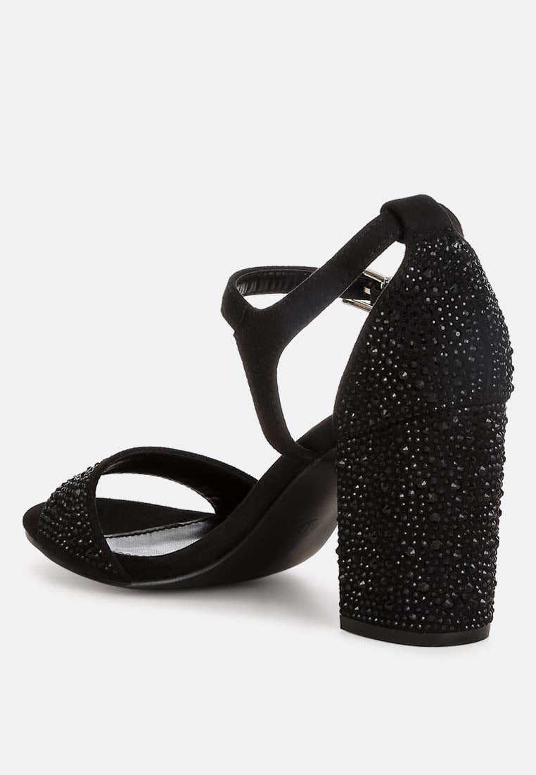 navoli rhinestones embellished sandals#color_black