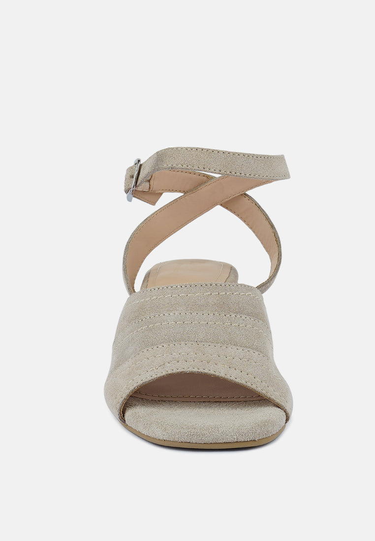 SIGRID Fine Suede Block Heeled Sandal#color_nude