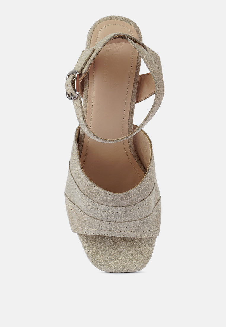 SIGRID Fine Suede Block Heeled Sandal#color_nude