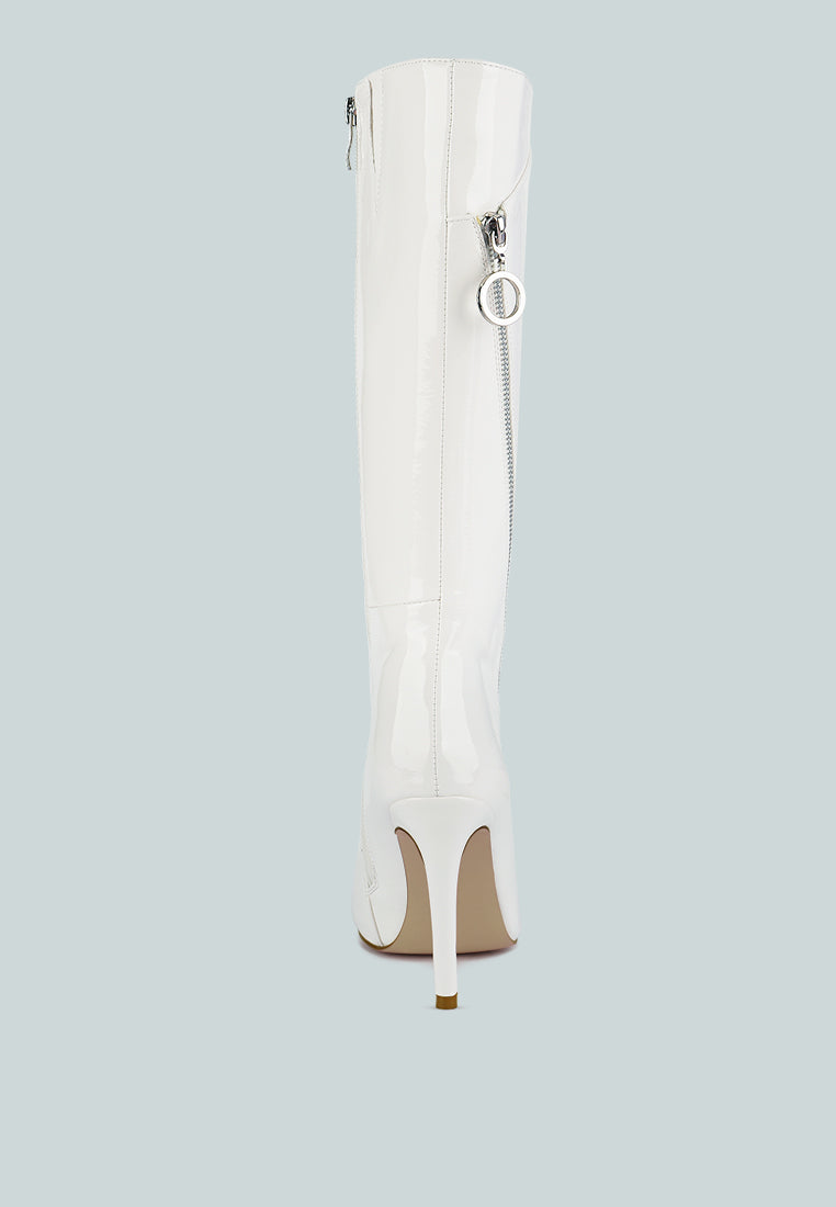 Buy Tsaroh Zip Around Calf Boot In White | Boots | Rag & Co United