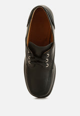 ZAILA Leather Block Heel Oxfords#color_black