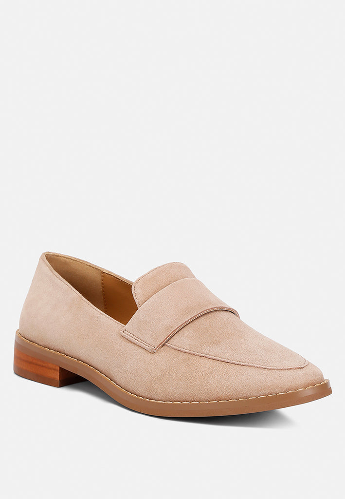 Nude clearance colour loafers