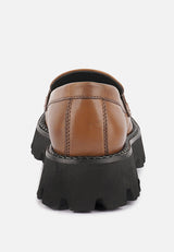 cheviot tan chunky leather loafers_tan