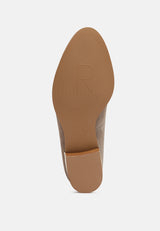 ANNA Taupe Suede Leather Loafers-Taupe