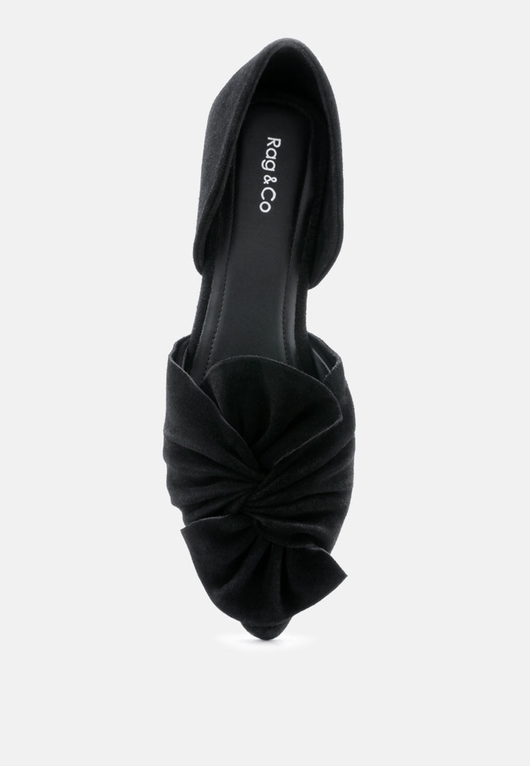 BAAKO Black Knotted Shoe-Black