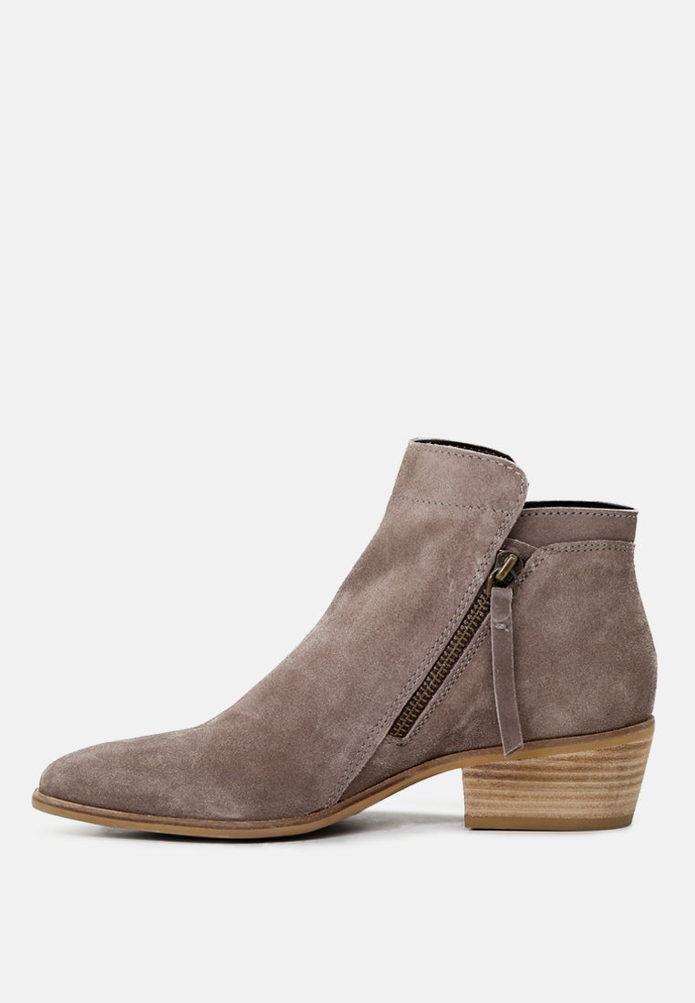 BESS Taupe Ankle Boots-Taupe