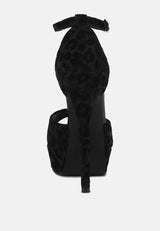 brigitte black leopard print peep toe stiletto sandal#color_black