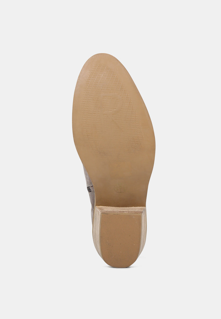 BRISA Taupe Ankle Boots-Taupe