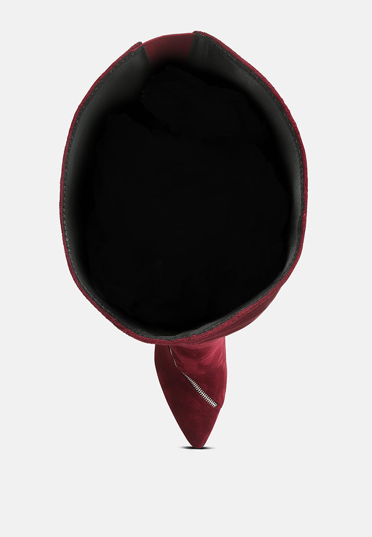 Buy Tsarina Burgundy Zip Around Long Boot | Boots | Rag & Co