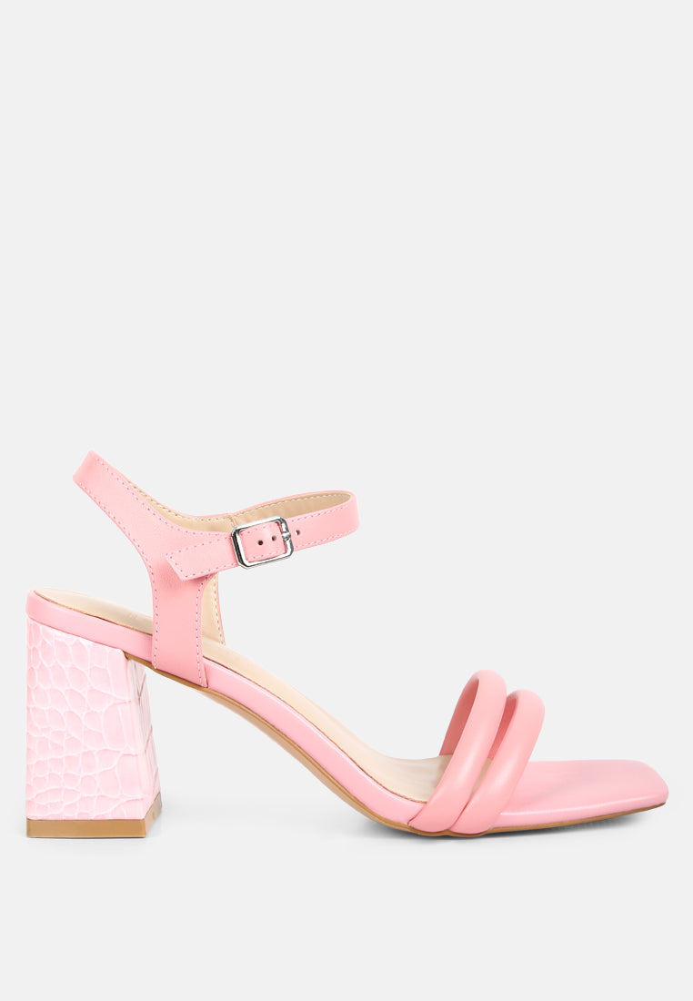 EDYTA Ankle Strap Block Heel Sandals in Pink#color_pink