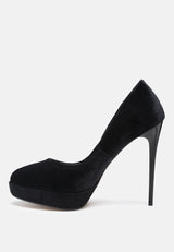 FAUSTINE High Heel Dress Shoe in black-Black