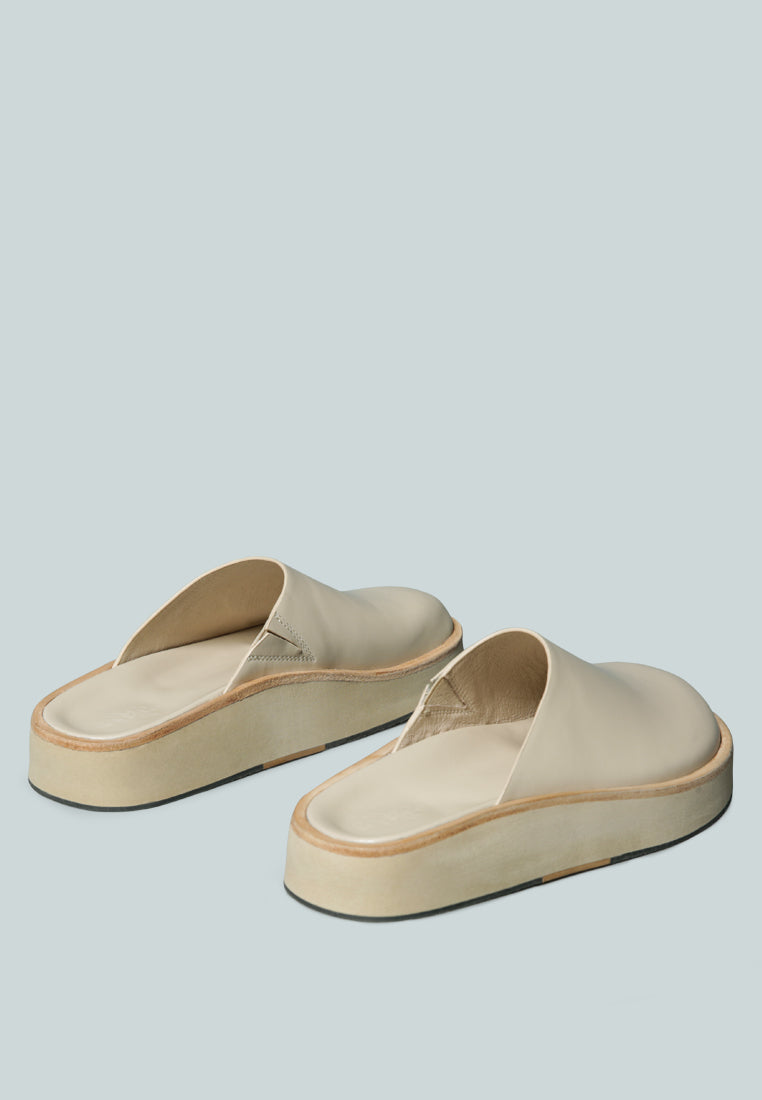 GIVENS Flatform Nude Slip-On