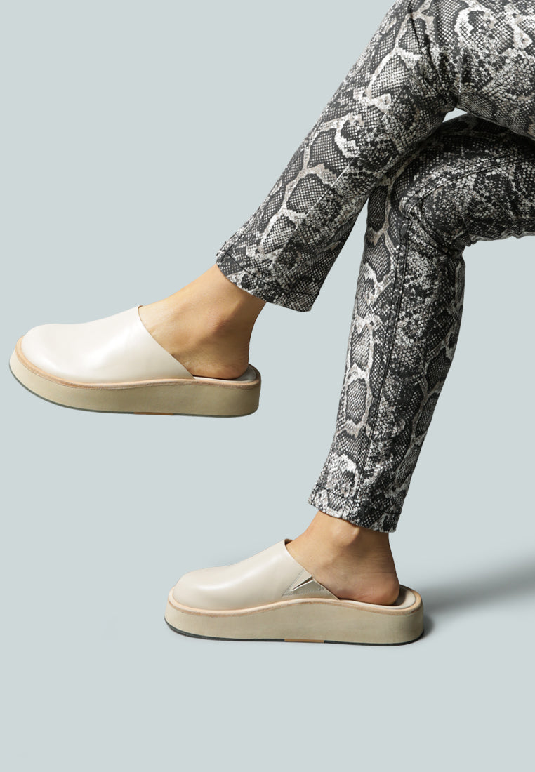 GIVENS Flatform Nude Slip-On