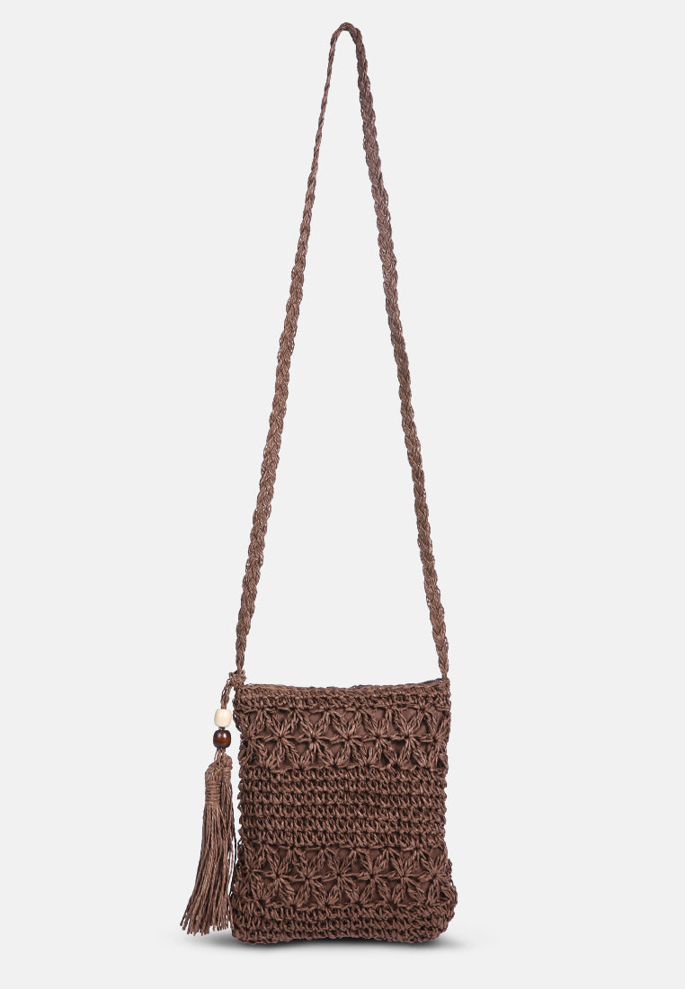 hay day beige paper straw crochet bag#color_brown