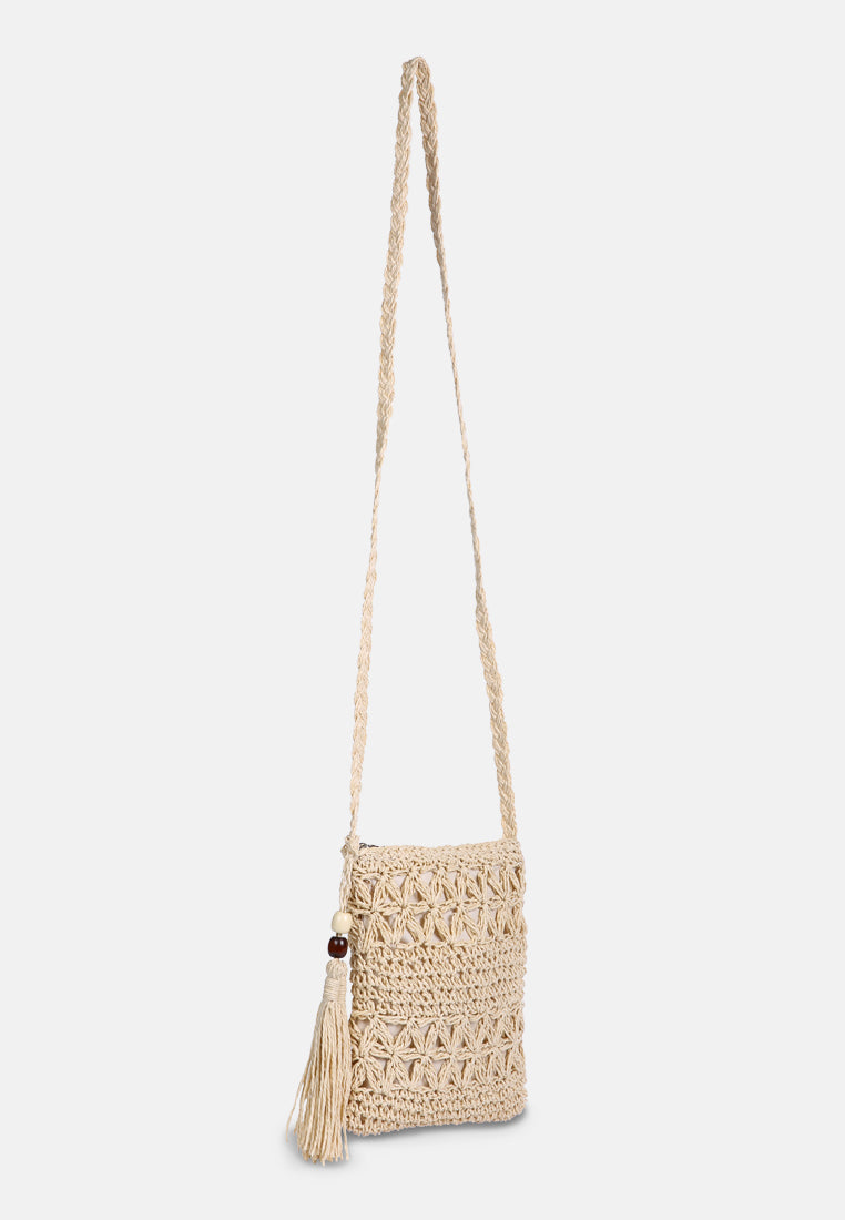 hay day beige paper straw crochet bag#color_light-beige
