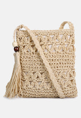 hay day beige paper straw crochet bag#color_light-beige