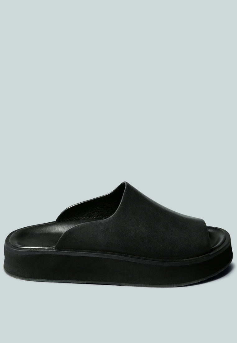 JOLIE Platform Black Slip-On-Black
