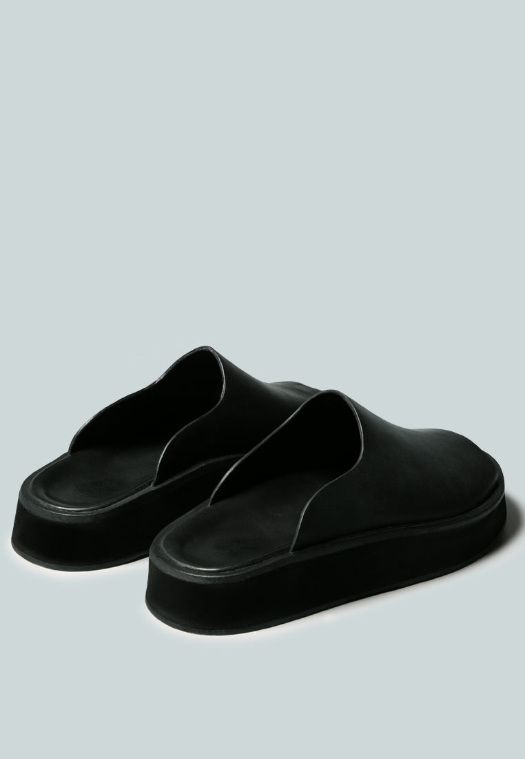 JOLIE Platform Black Slip-On-Black
