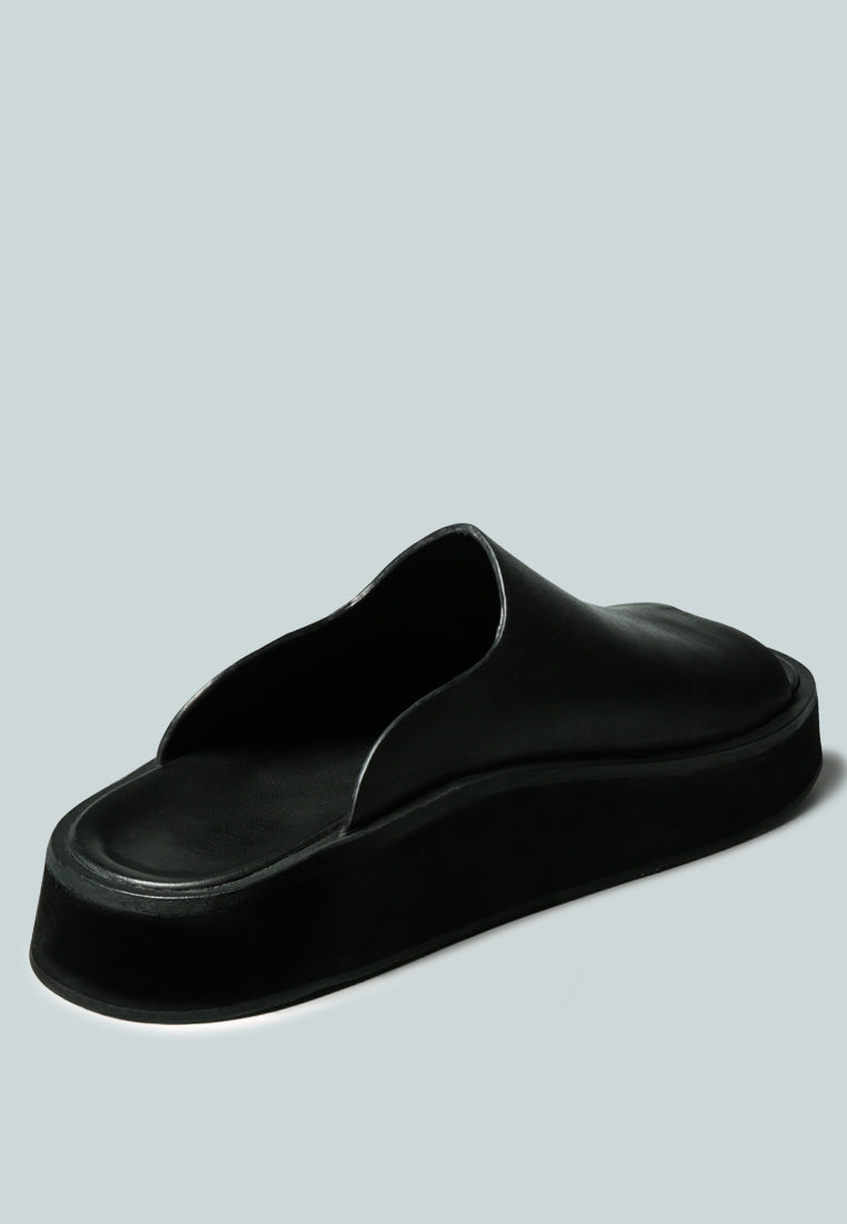 JOLIE Platform Black Slip-On-Black