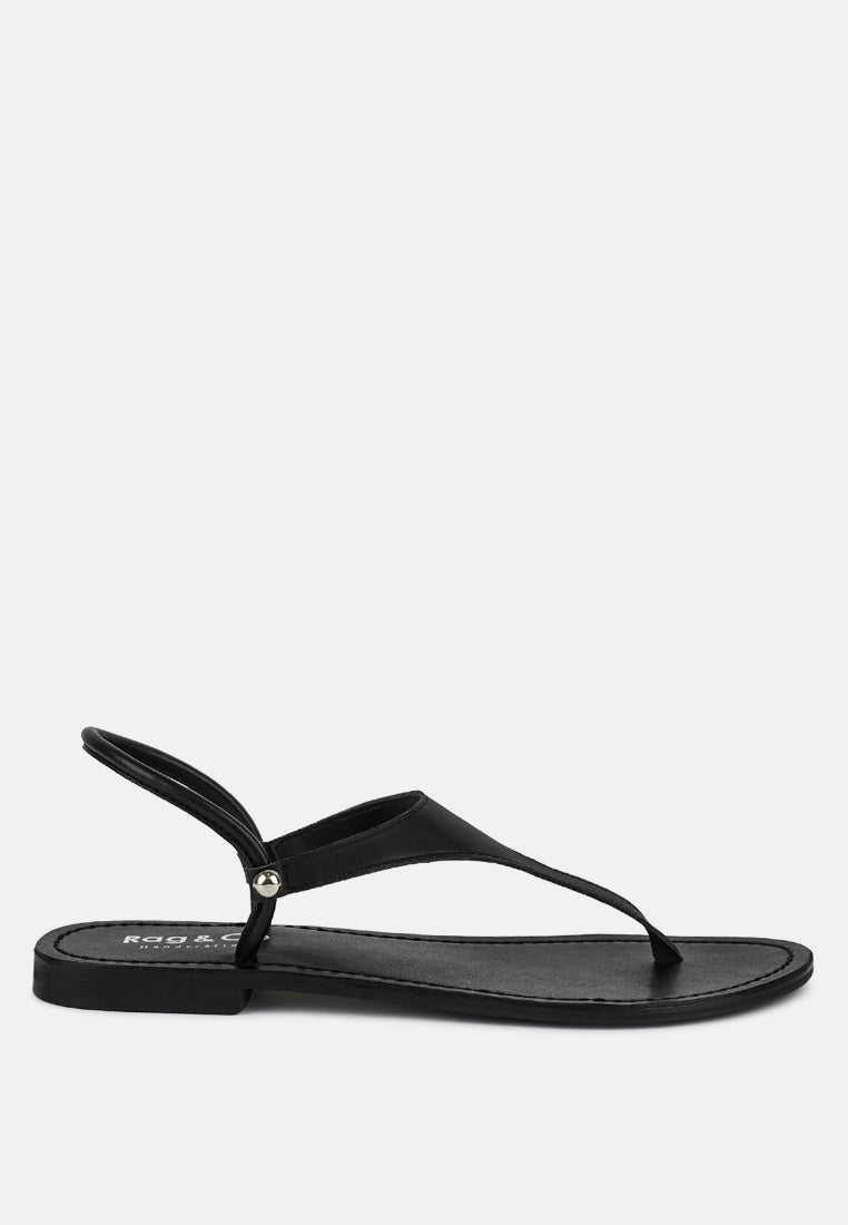 Buy MADELINE Black Flat Thong Sandals Online in Mexico