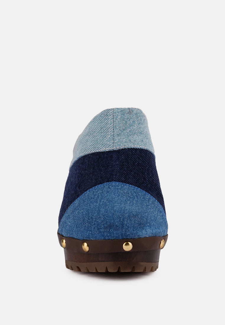 MARTINEZ Light Blue Croc Patterened Handcrafted Lace Up Sandal_Light Blue