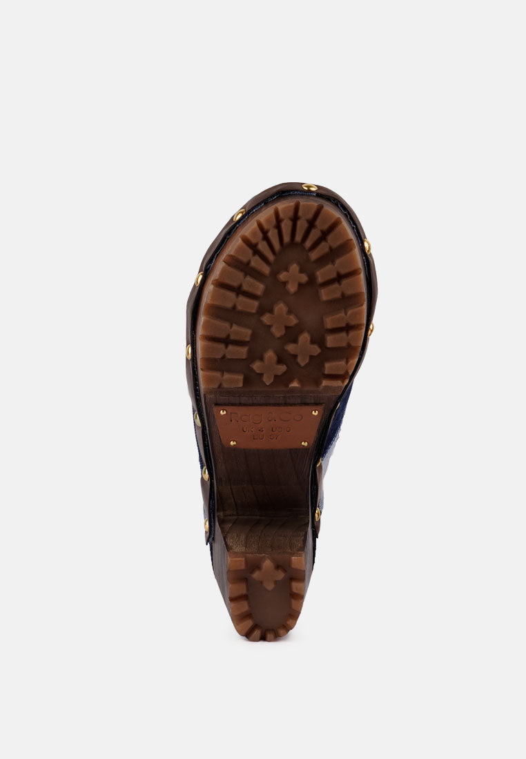 MARTINEZ Light Blue Croc Patterened Handcrafted Lace Up Sandal_Light Blue