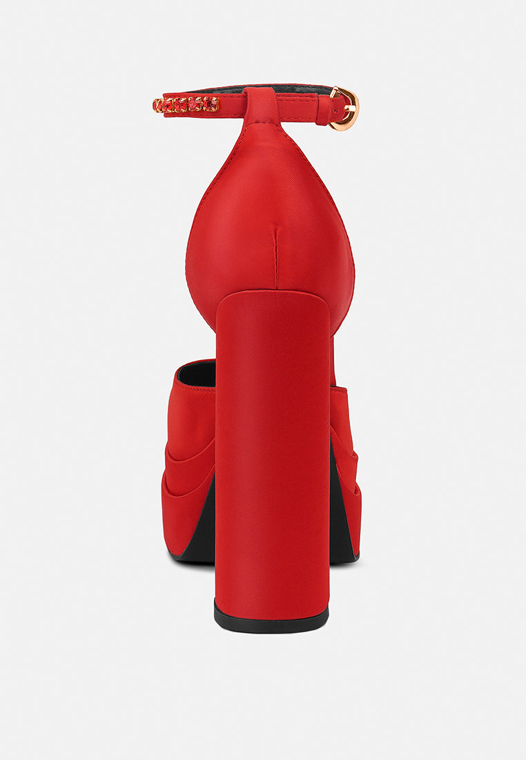 MARTINI Red Sky High Platform Sandals in Red#color_red