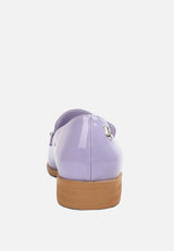 meanbabe semicasual stud detail patent loafers in lilac#color_lilac