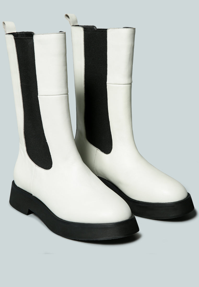MILLER Chelsea Classic White Boot-White