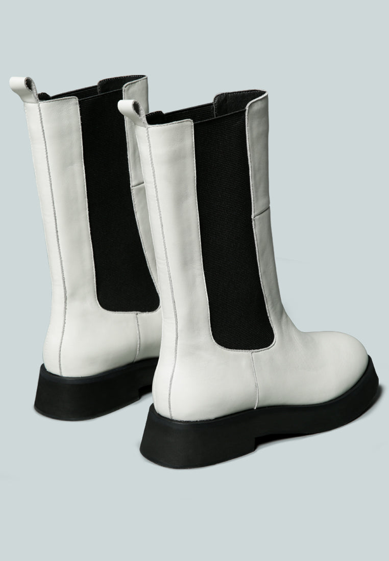 MILLER Chelsea Classic White Boot-White