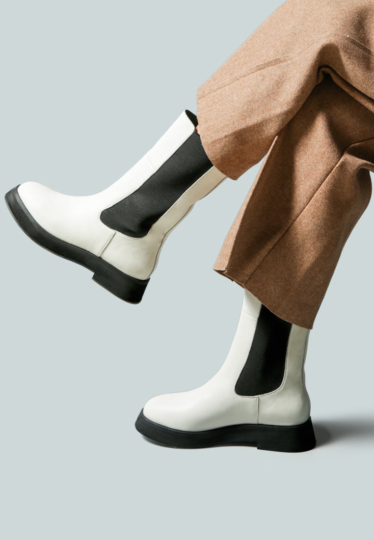 MILLER Chelsea Classic White Boot-White