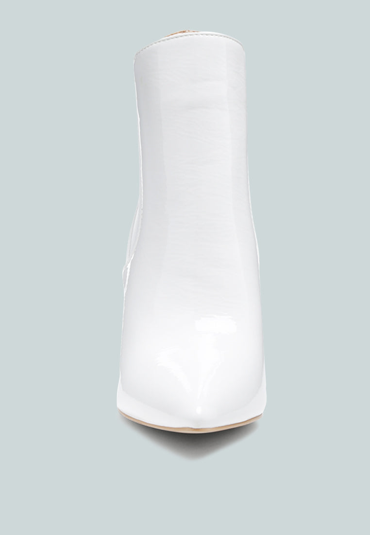MOLINA High Heeled Chelsea Boot in White-White