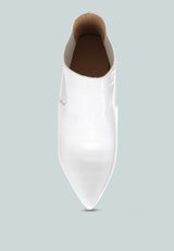 MOLINA High Heeled Chelsea Boot in White-White