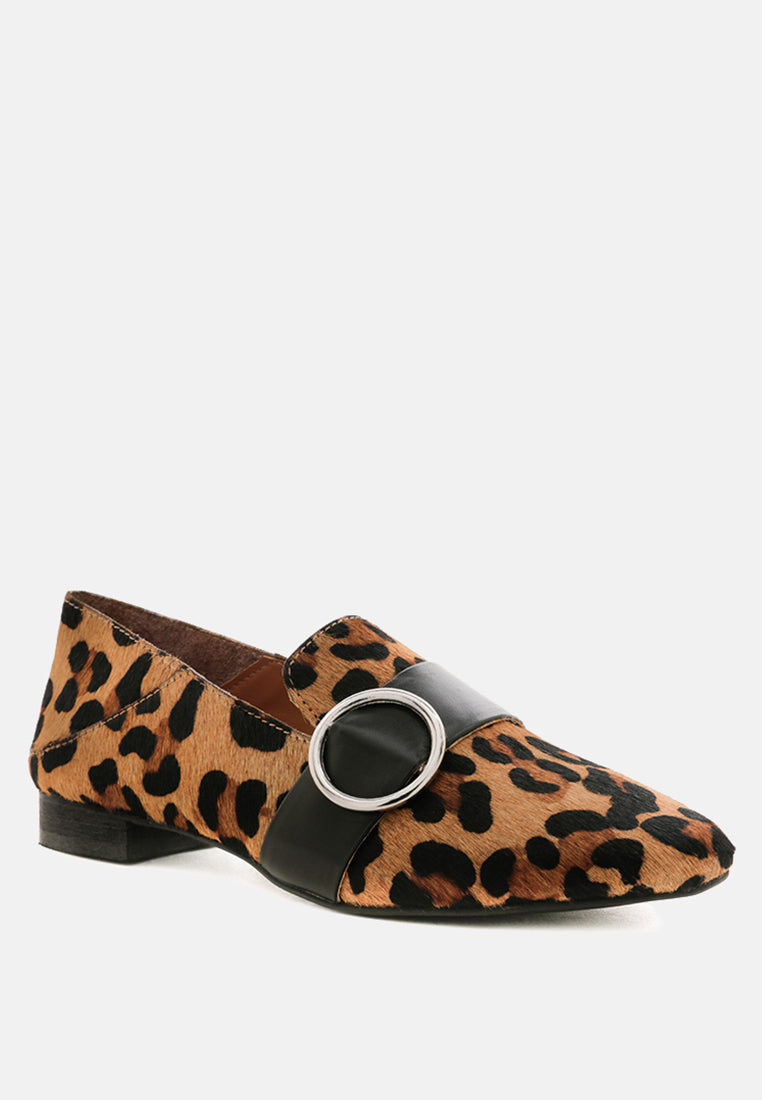 NAOMI Leopard Printed Loafers-Leopard