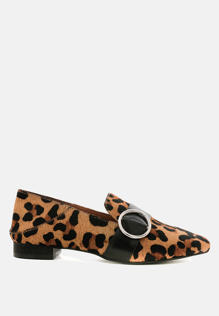 NAOMI Leopard Printed Loafers-Leopard