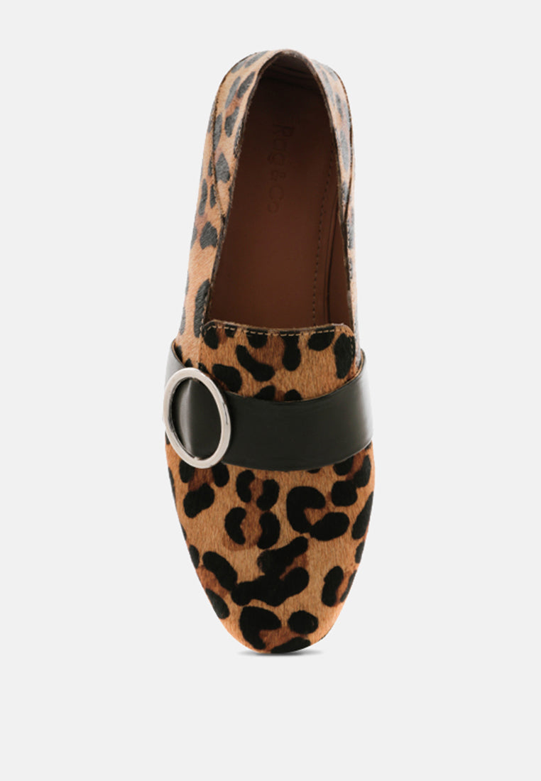 NAOMI Leopard Printed Loafers-Leopard