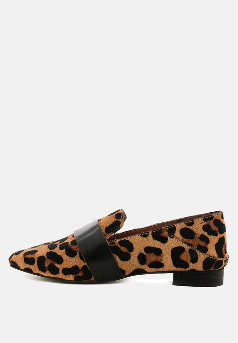 NAOMI Leopard Printed Loafers-Leopard
