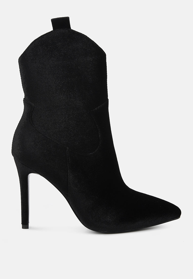 nat love black velvet cow girl boot#color_Black