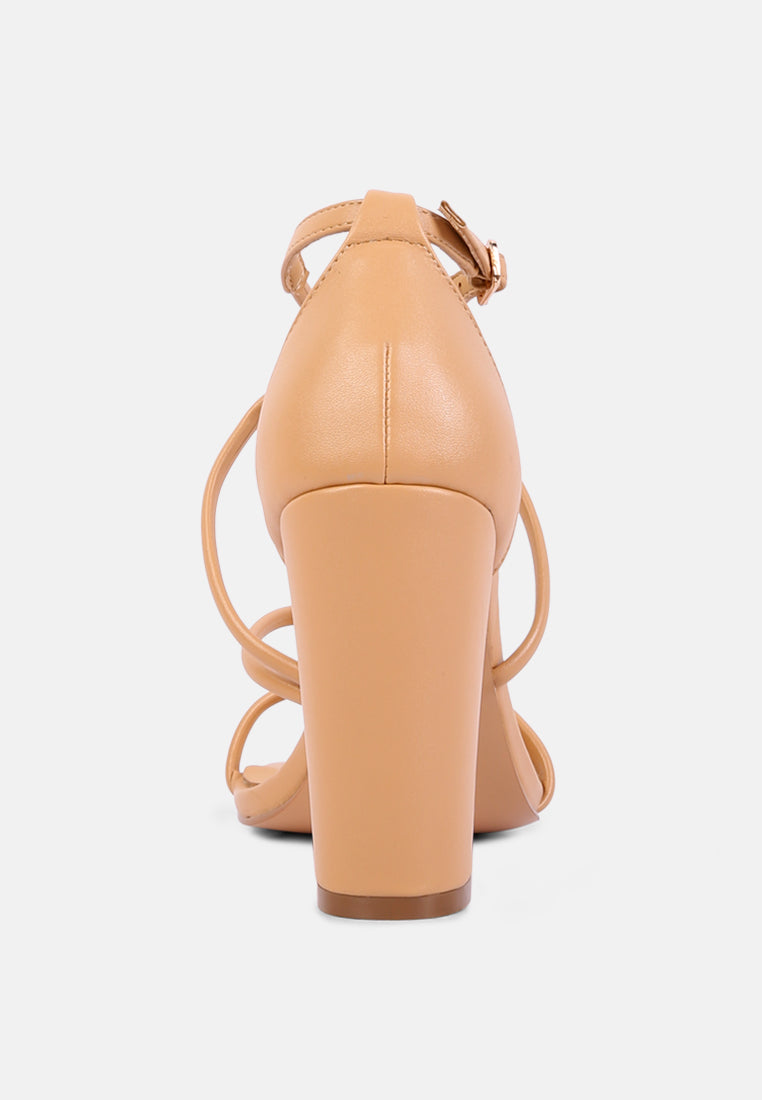 OPULENCE Latte High Heeled Dress Sandal_Latte