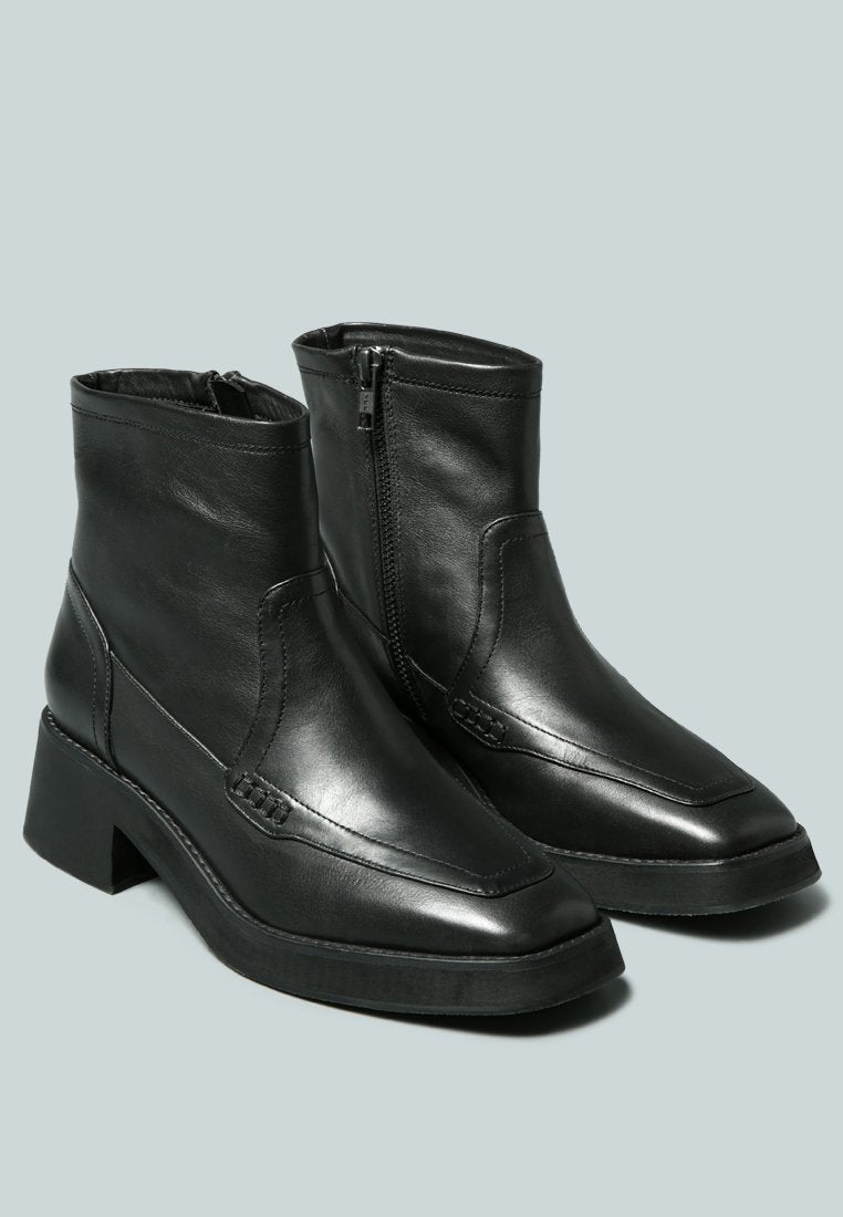 OXMAN Classic Black Ankle Boot_Black