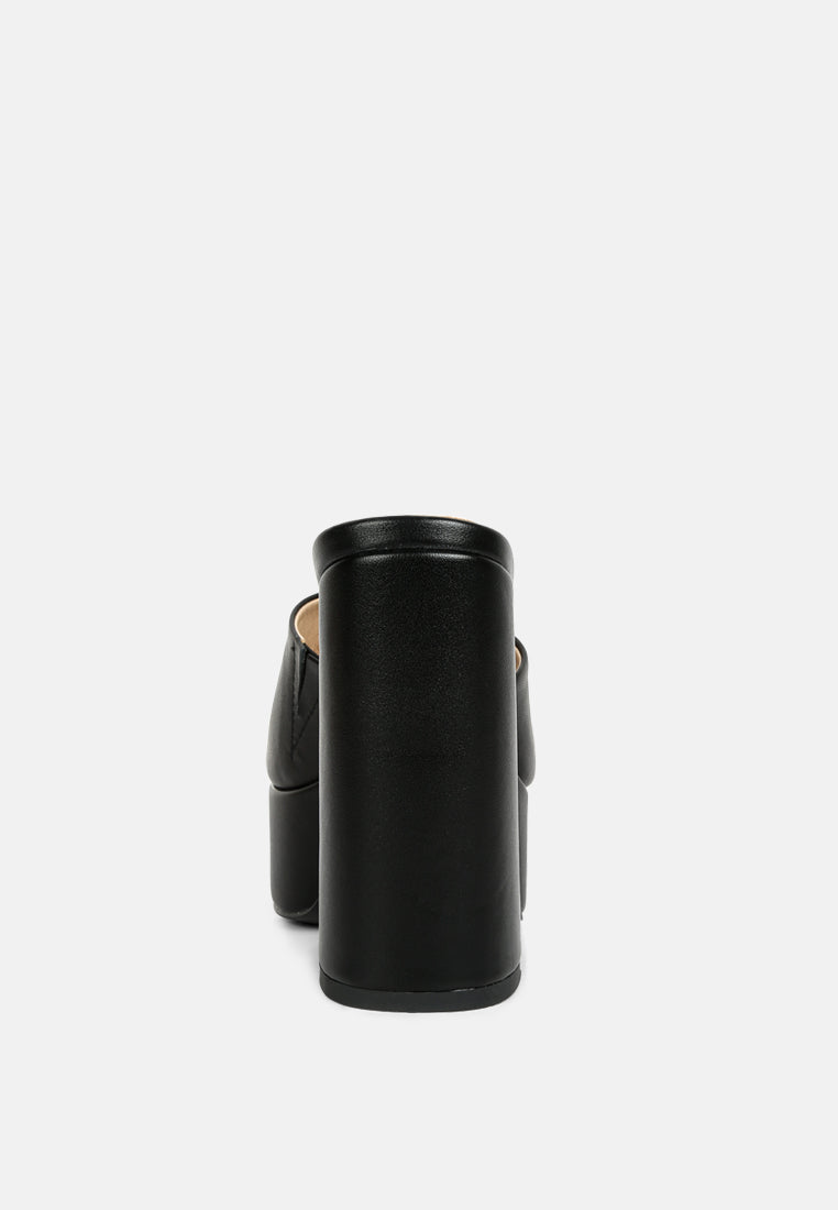 SHURI Open Toe High Block Heel Sandals in Black#color_black