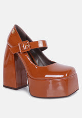 pablo tan statement high platform heel mary jane sandals#color_tan