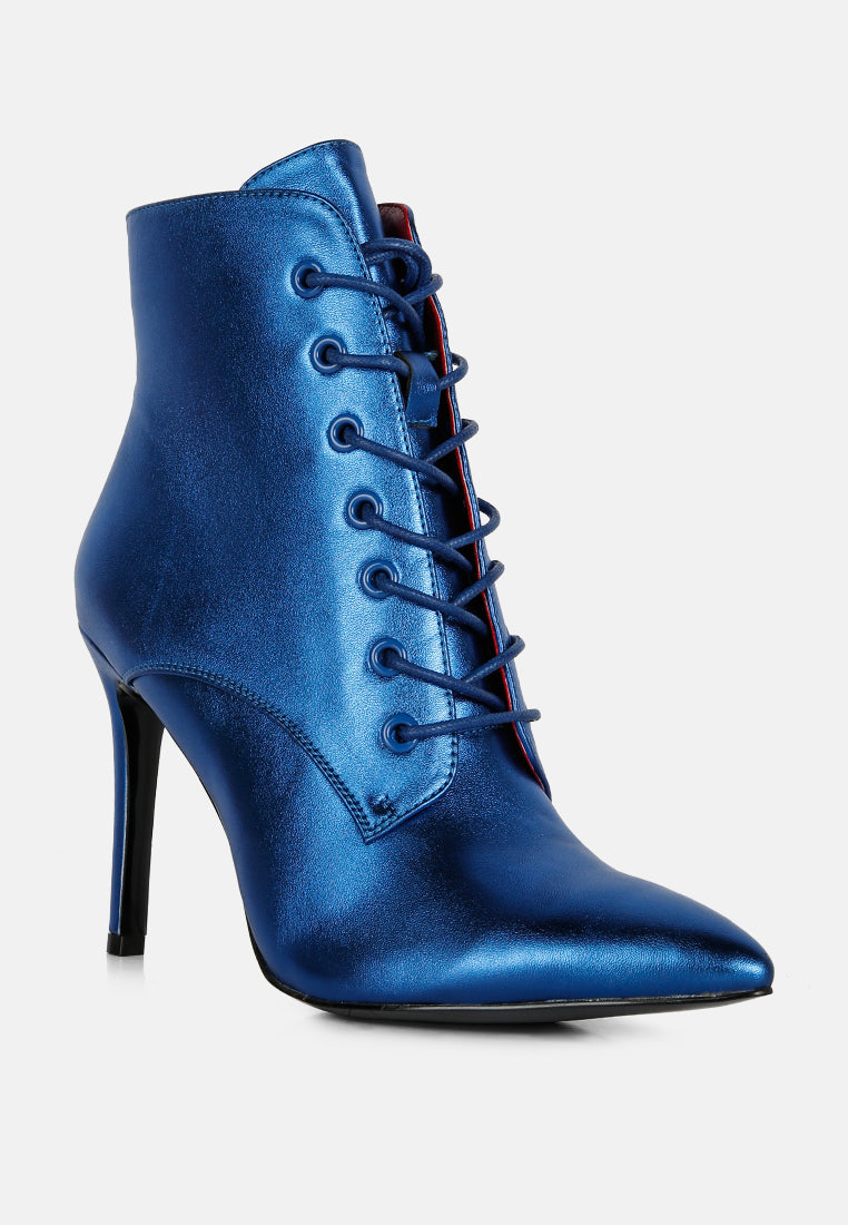 piet blue metallic stiletto ankle boot#color_blue